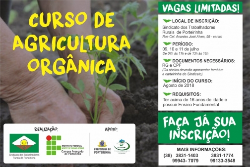 Com o apoio da Fetaemg o STTR de Porteirinha realiza Curso de Agricultura Orgânica