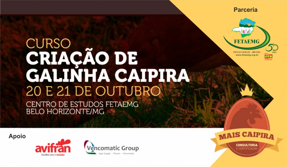 FETAEMG e parceiros promovem capacitação para Criação de Galinha Caipira