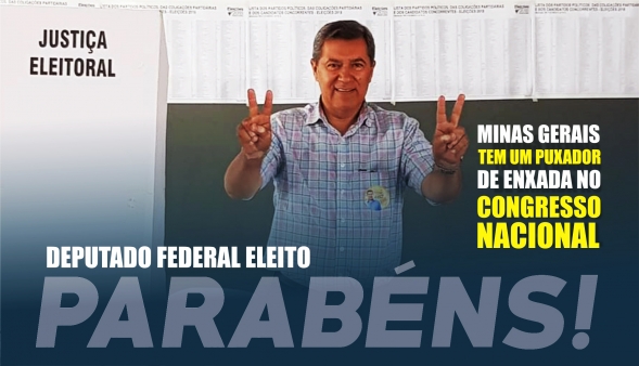 Puxador de enxada de Minas Gerais é eleito Deputado Federal