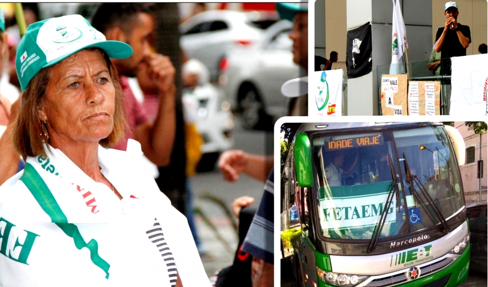 Fetaemg mobiliza moradores de Brumadinho em protesto contra a Vale no TJMG