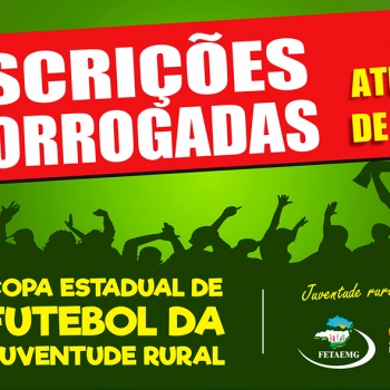 Prorrogado o prazo para inscrição do seu time na II Copa Estadual da Juventude Rural