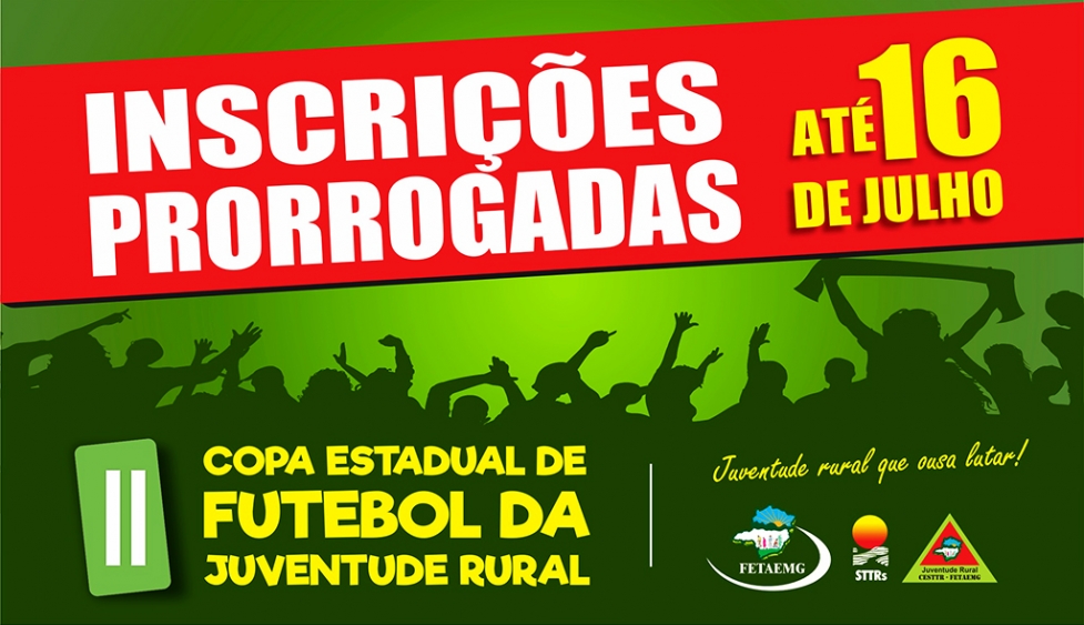 Prorrogado o prazo para inscrição do seu time na II Copa Estadual da Juventude Rural