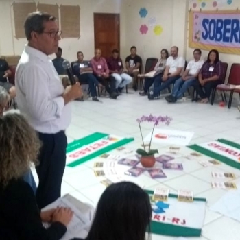 Trabalhahaores(ras) mineiros presentes no curso regional de Formação em Desenvolvimento Rural Sustentável e Solidário da ENFOC