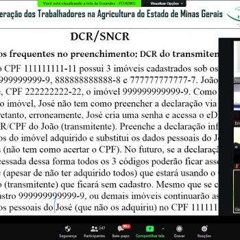 Mais de quatrocentos participantes – Certificado de Cadastro de Imóveis Rurais e Imposto Territorial Rural