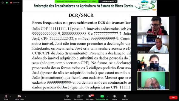 Mais de quatrocentos participantes – Certificado de Cadastro de Imóveis Rurais e Imposto Territorial Rural