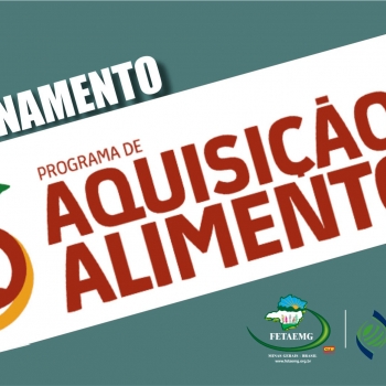 Treinamento – Elaboração de Projetos no âmbito do Programa de Aquisição de Alimentos-PAA