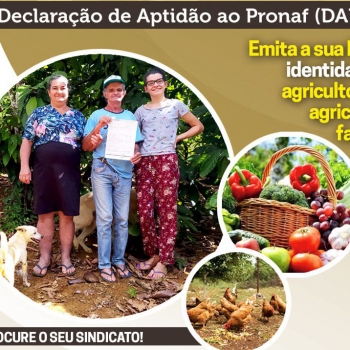 Emita a sua DAP: A identidade do agricultor e da Agricultora Familiar